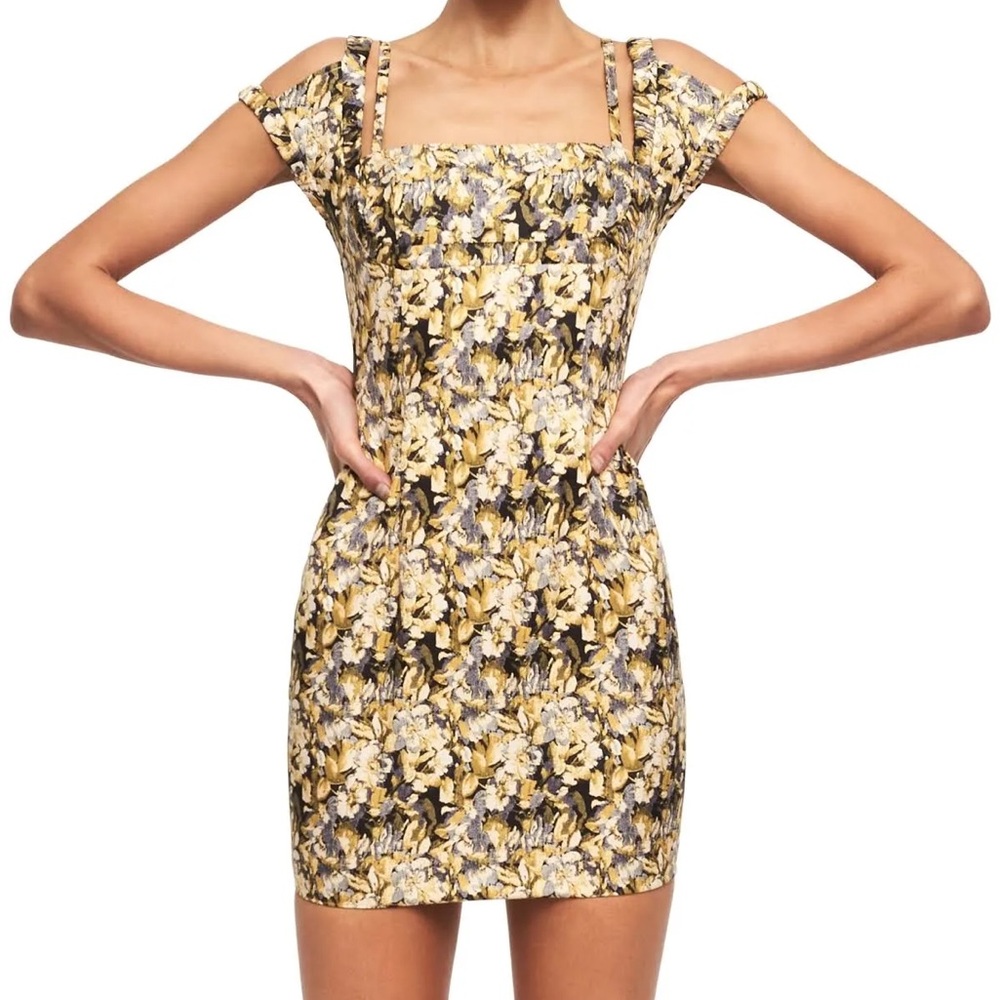NWT Lioness Villa Mini Dress 90s Brocade
